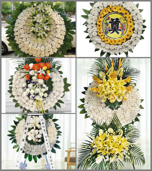 贵州六盘水盘县胜境街道石脑村花圈速递
